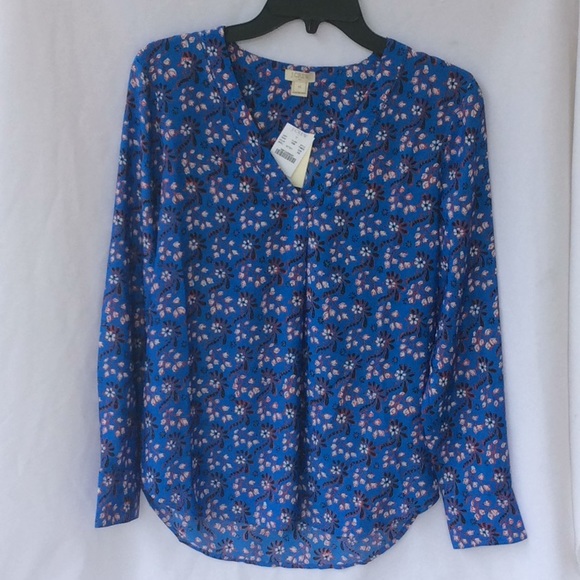 J. Crew Tops - NWT WOMENS J CREW POP OVER BLOUSE